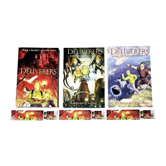 The Deliverers Sharky and the Jewel Series HC Books 1 2 & 3 AUTHOR SIGNED SLOMBA - Picture 13 of 13